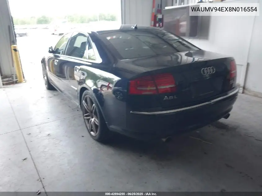 2008 Audi A8 L 4.2 VIN: WAUMV94EX8N016554 Lot: 42594255