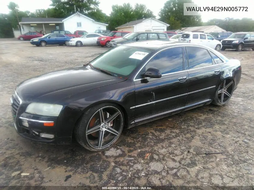 2009 Audi A8 4.2 VIN: WAULV94E29N005772 Lot: 42266720