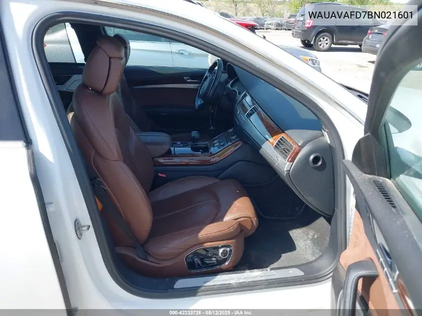 2011 Audi A8 4.2 VIN: WAUAVAFD7BN021601 Lot: 42233726