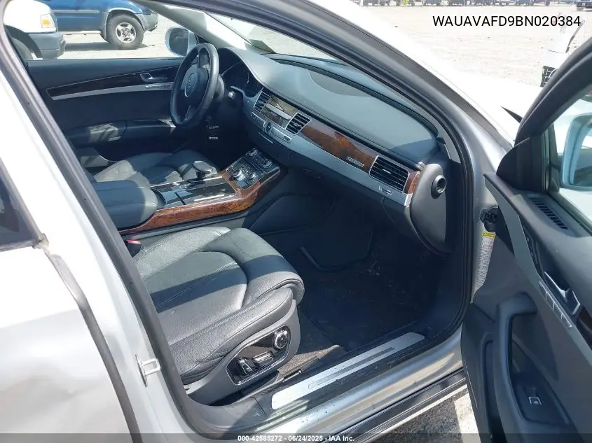 2011 Audi A8 4.2 VIN: WAUAVAFD9BN020384 Lot: 42585272