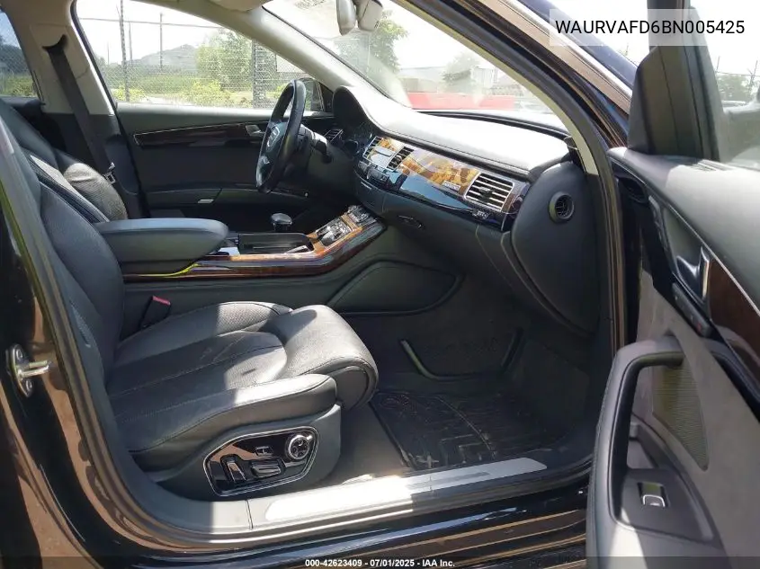 2011 Audi A8 L 4.2 VIN: WAURVAFD6BN005425 Lot: 42623409