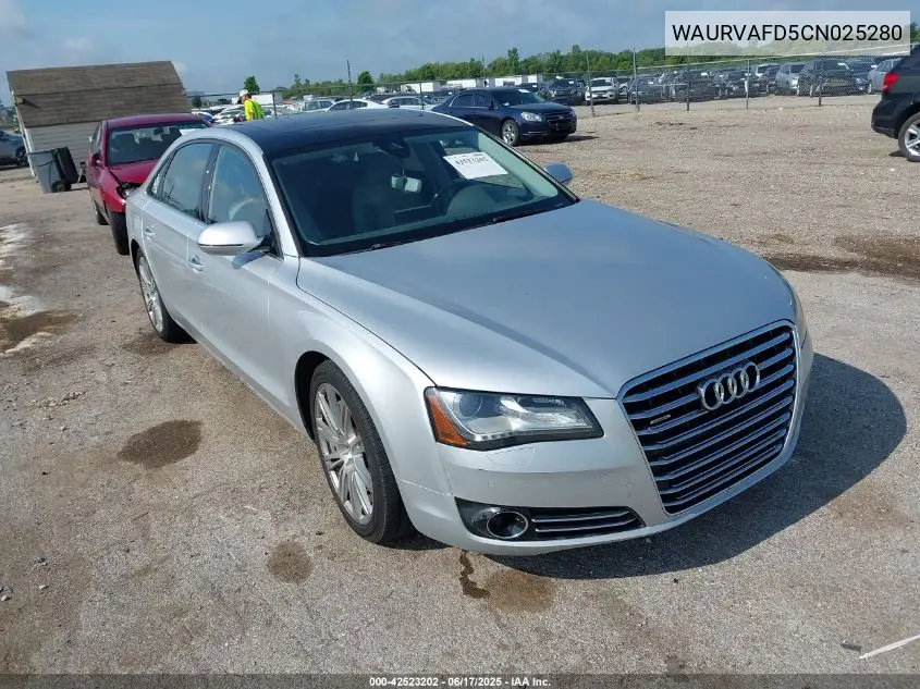 2012 Audi A8 L 4.2 VIN: WAURVAFD5CN025280 Lot: 42523202