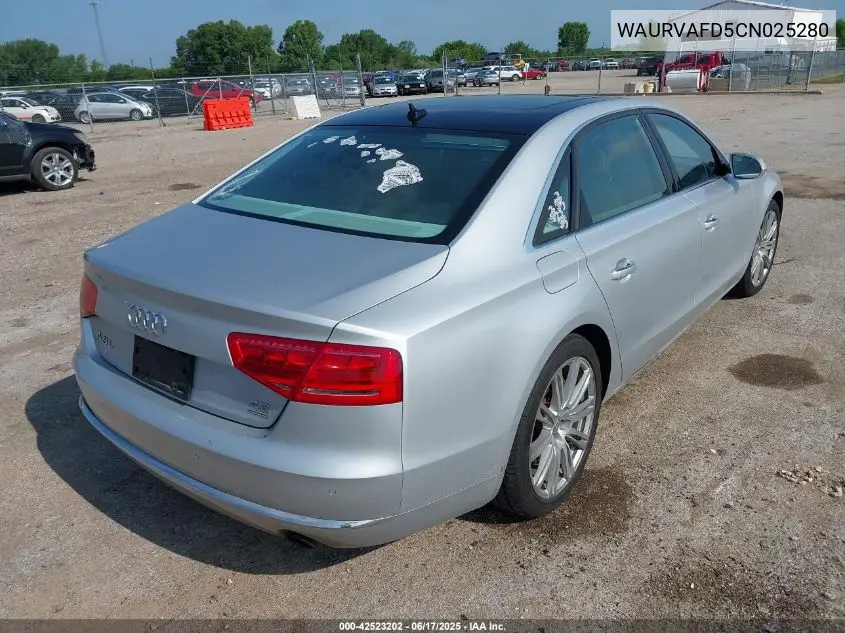 2012 Audi A8 L 4.2 VIN: WAURVAFD5CN025280 Lot: 42523202