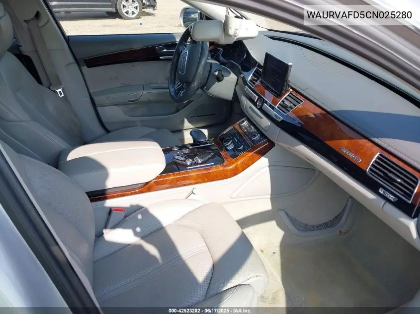 2012 Audi A8 L 4.2 VIN: WAURVAFD5CN025280 Lot: 42523202