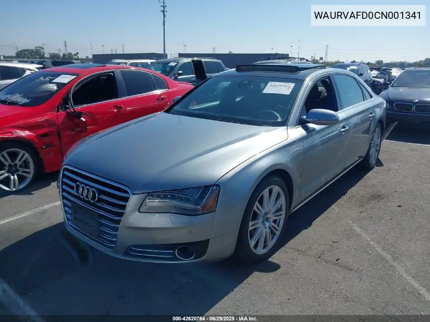 2012 Audi A8 L 4.2 VIN: WAURVAFD0CN001341 Lot: 42620764