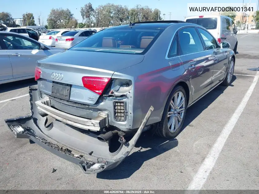 2012 Audi A8 L 4.2 VIN: WAURVAFD0CN001341 Lot: 42620764