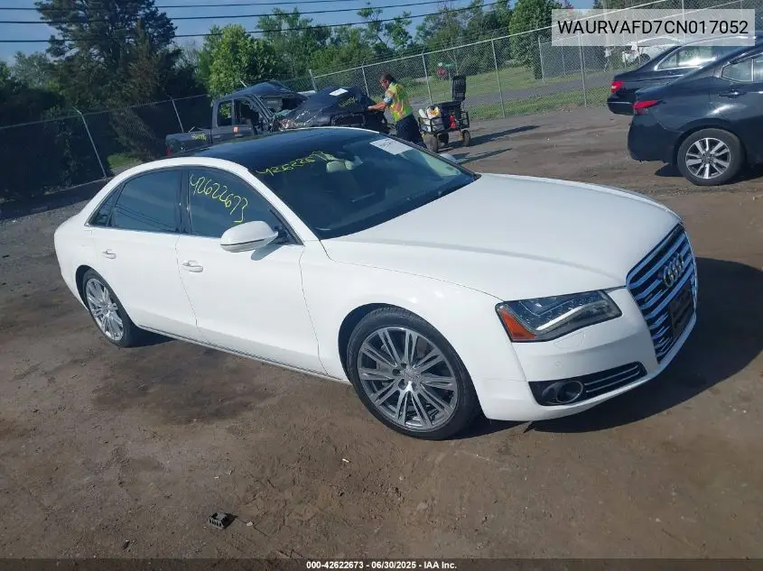 2012 Audi A8 L 4.2 VIN: WAURVAFD7CN017052 Lot: 42622673