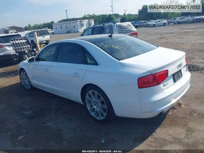 2012 Audi A8 L 4.2 VIN: WAURVAFD7CN017052 Lot: 42622673