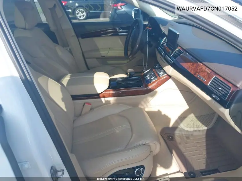 2012 Audi A8 L 4.2 VIN: WAURVAFD7CN017052 Lot: 42622673