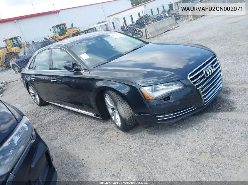 2012 Audi A8 L 4.2 VIN: WAURVAFD2CN002071 Lot: 42778424