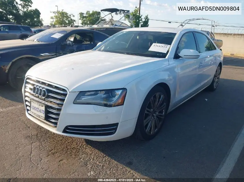 2013 Audi A8 L 3.0T VIN: WAURGAFD5DN009804 Lot: 42642523