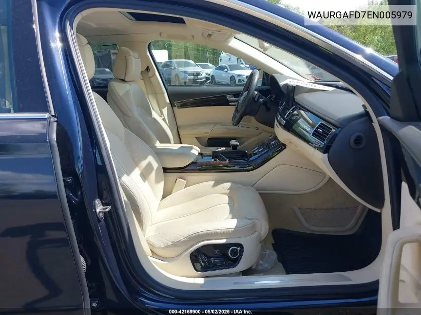 2014 Audi A8 L 3.0T VIN: WAURGAFD7EN005979 Lot: 42169900