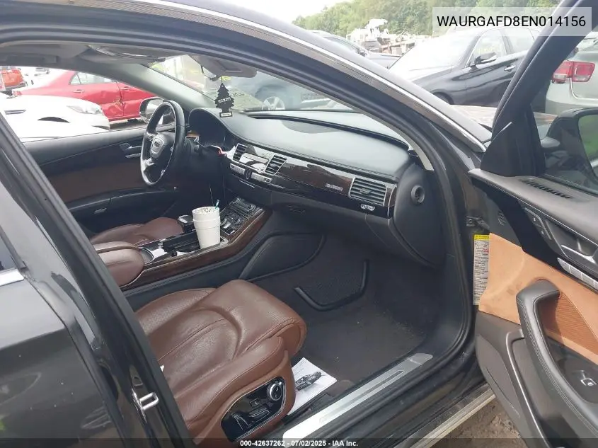 2014 Audi A8 L 3.0T VIN: WAURGAFD8EN014156 Lot: 42637262