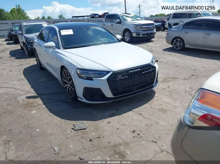 2024 Audi A8 L 55 Tfsi Quattro Tiptronic VIN: WAULDAF84RN001296 Lot: 42248119
