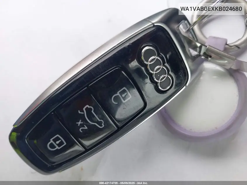 2019 Audi E-Tron Premium Plus VIN: WA1VABGEXKB024680 Lot: 42174705