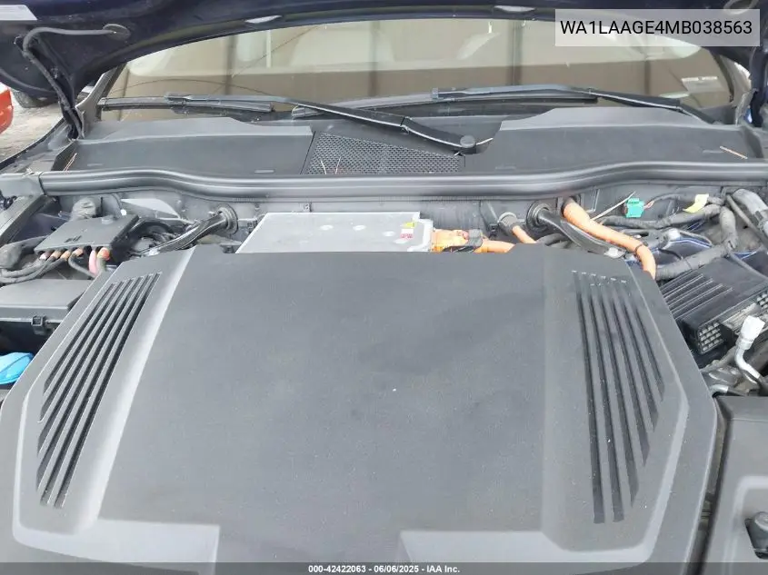 2021 Audi E-Tron Premium Plus Quattro VIN: WA1LAAGE4MB038563 Lot: 42422063