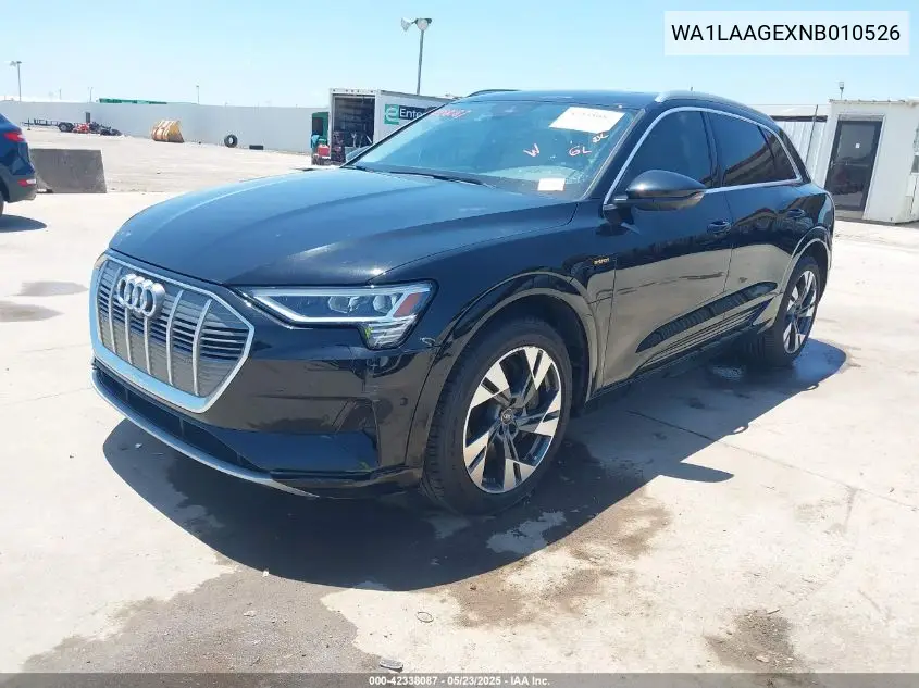 2022 Audi E-Tron Premium Plus Quattro VIN: WA1LAAGEXNB010526 Lot: 42338087
