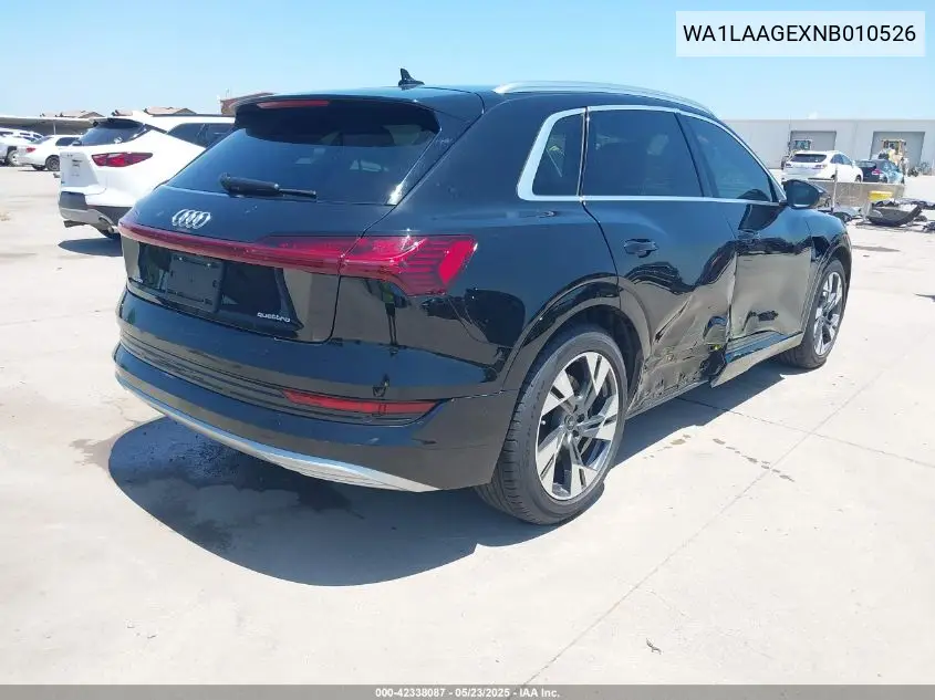 2022 Audi E-Tron Premium Plus Quattro VIN: WA1LAAGEXNB010526 Lot: 42338087
