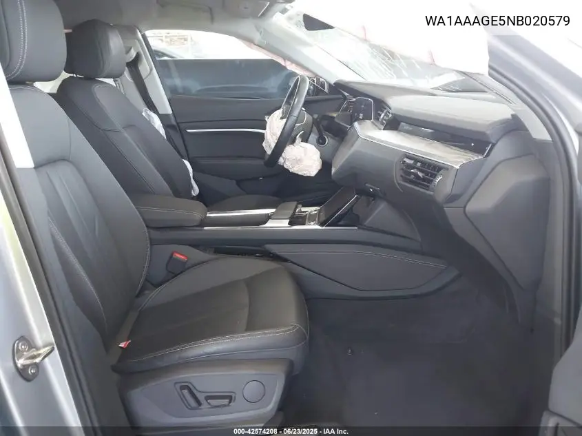 2022 Audi E-Tron Premium Quattro VIN: WA1AAAGE5NB020579 Lot: 42574208