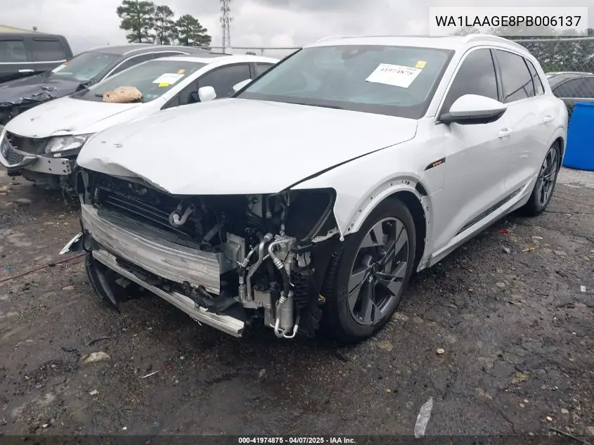 2023 Audi E-Tron Premium Plus Quattro VIN: WA1LAAGE8PB006137 Lot: 41974875