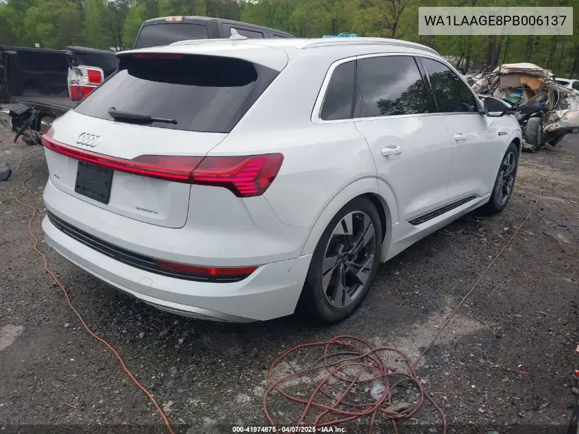 2023 Audi E-Tron Premium Plus Quattro VIN: WA1LAAGE8PB006137 Lot: 41974875