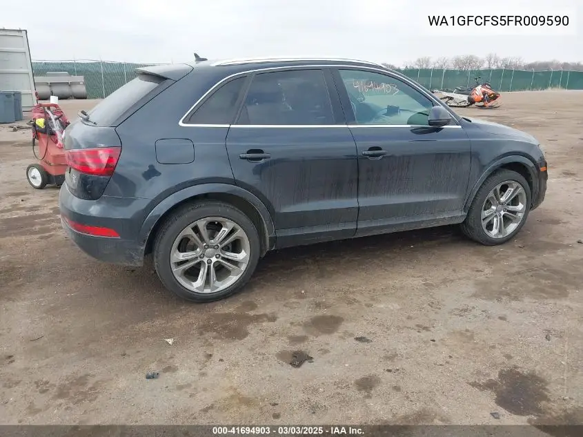 2015 Audi Q3 2.0T Premium Plus VIN: WA1GFCFS5FR009590 Lot: 41694903