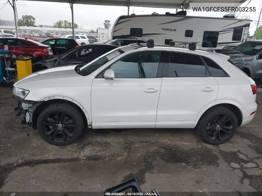 2015 Audi Q3 2.0T Premium Plus VIN: WA1GFCFS5FR003255 Lot: 42054287