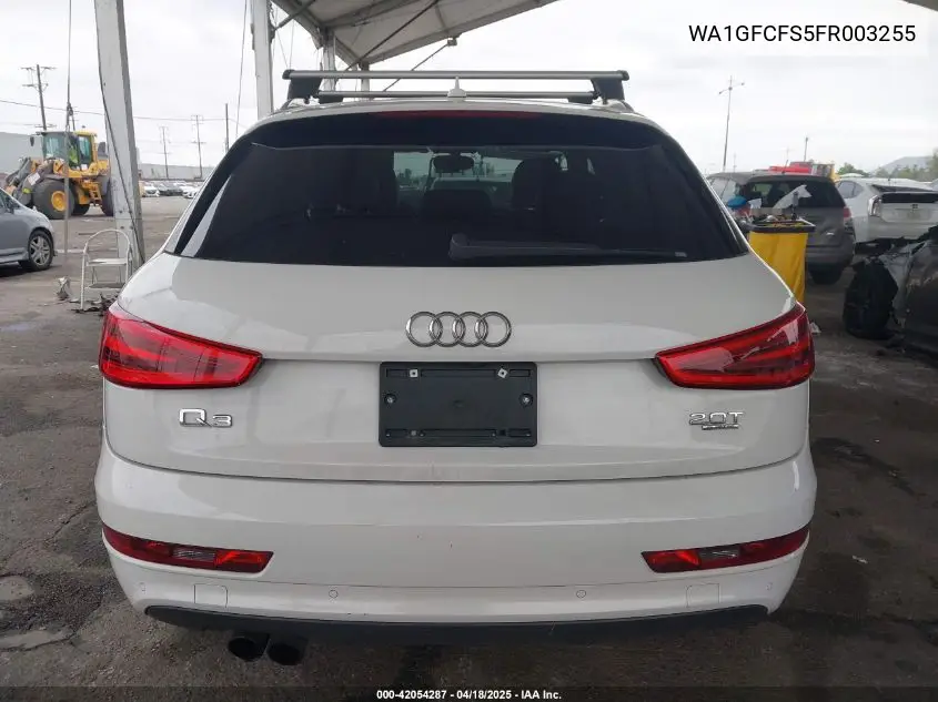 2015 Audi Q3 2.0T Premium Plus VIN: WA1GFCFS5FR003255 Lot: 42054287