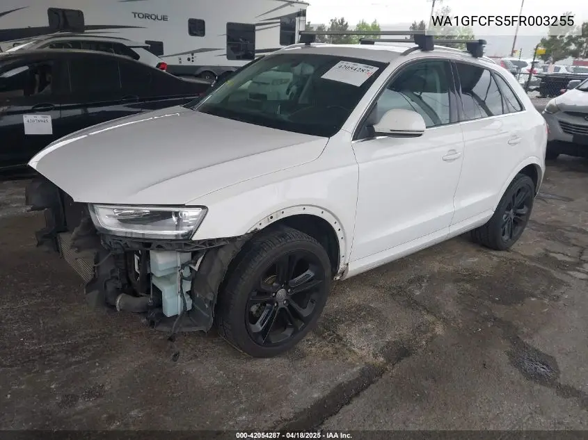 2015 Audi Q3 2.0T Premium Plus VIN: WA1GFCFS5FR003255 Lot: 42054287
