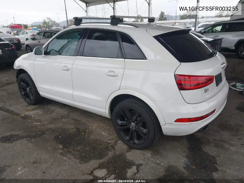 2015 Audi Q3 2.0T Premium Plus VIN: WA1GFCFS5FR003255 Lot: 42054287
