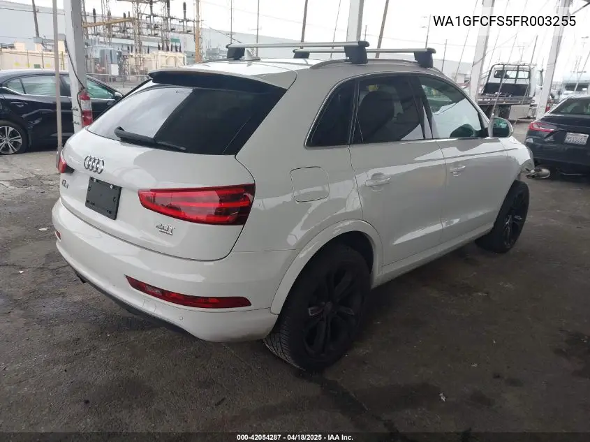 2015 Audi Q3 2.0T Premium Plus VIN: WA1GFCFS5FR003255 Lot: 42054287