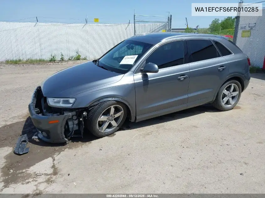 2015 Audi Q3 2.0T Premium Plus VIN: WA1EFCFS6FR010285 Lot: 42202068
