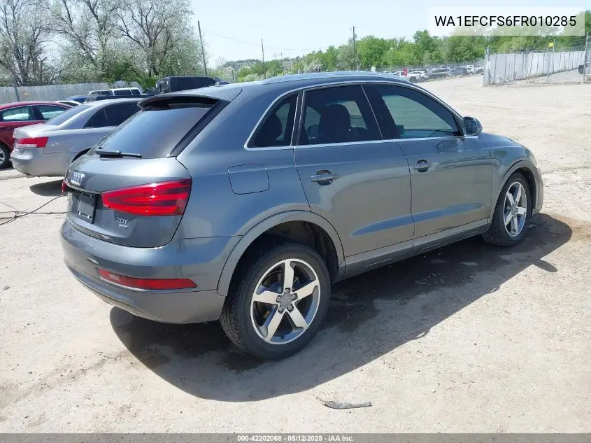2015 Audi Q3 2.0T Premium Plus VIN: WA1EFCFS6FR010285 Lot: 42202068