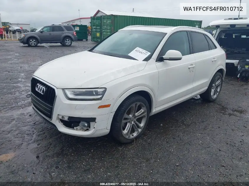 2015 Audi Q3 2.0T Premium Plus VIN: WA1FFCFS4FR010712 Lot: 42245277