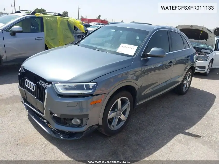 2015 Audi Q3 2.0T Premium Plus VIN: WA1EFCFSXFR011133 Lot: 42545916