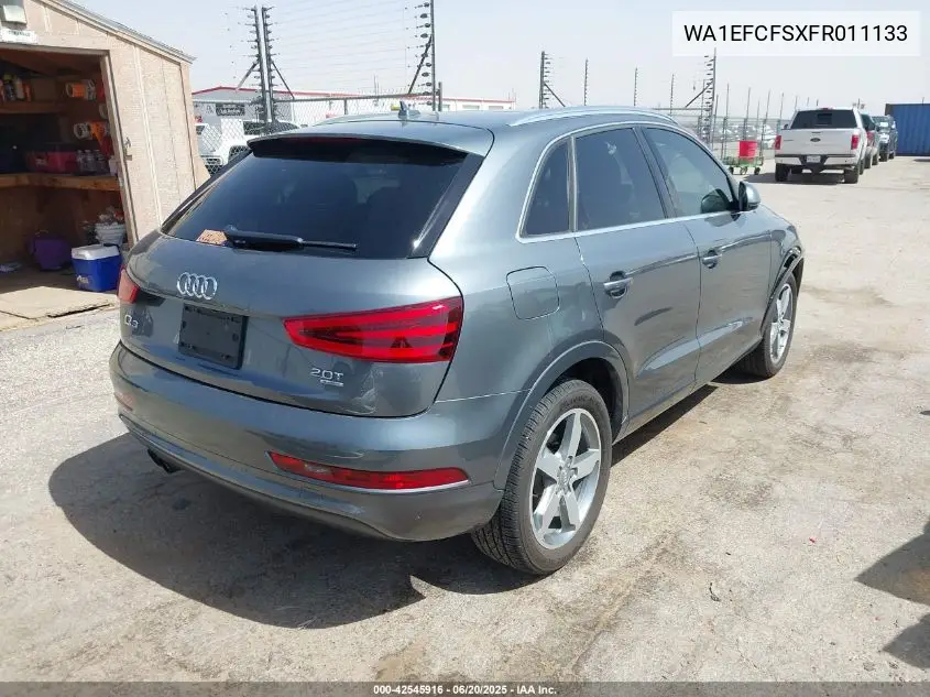 2015 Audi Q3 2.0T Premium Plus VIN: WA1EFCFSXFR011133 Lot: 42545916