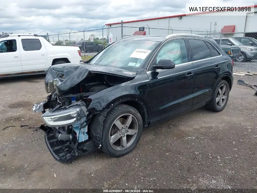 2015 Audi Q3 2.0T Premium Plus VIN: WA1EFCFSXFR013898 Lot: 42550507