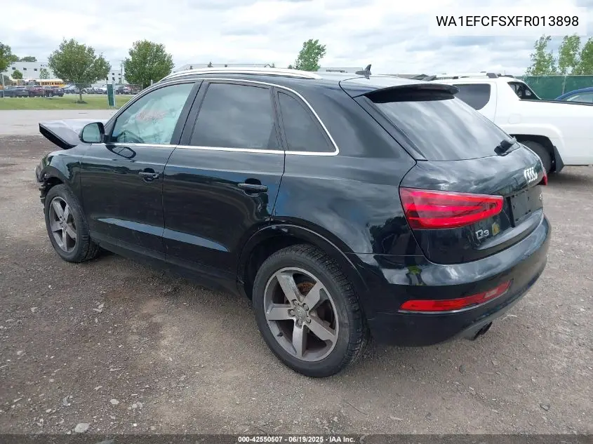 2015 Audi Q3 2.0T Premium Plus VIN: WA1EFCFSXFR013898 Lot: 42550507