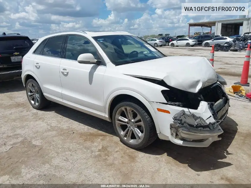 2015 Audi Q3 2.0T Premium Plus VIN: WA1GFCFS1FR007092 Lot: 42588730