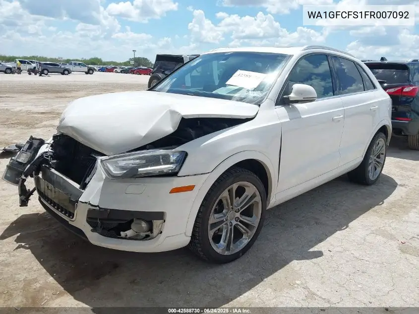 2015 Audi Q3 2.0T Premium Plus VIN: WA1GFCFS1FR007092 Lot: 42588730