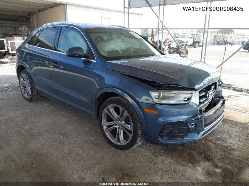 2016 Audi Q3 2.0T Premium Plus VIN: WA1EFCFS9GR008435 Lot: 41947710