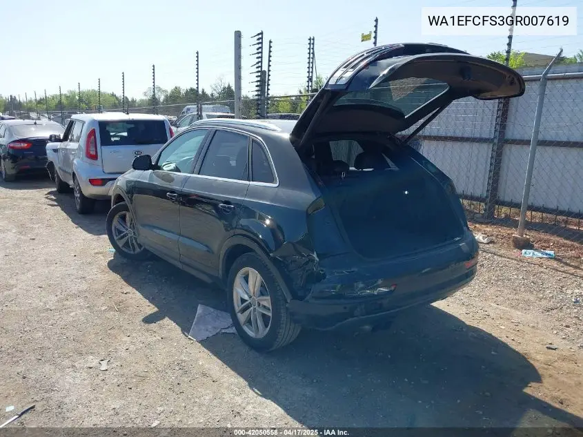 2016 Audi Q3 2.0T Premium Plus VIN: WA1EFCFS3GR007619 Lot: 42050558