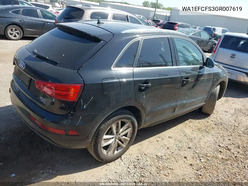 2016 Audi Q3 2.0T Premium Plus VIN: WA1EFCFS3GR007619 Lot: 42050558