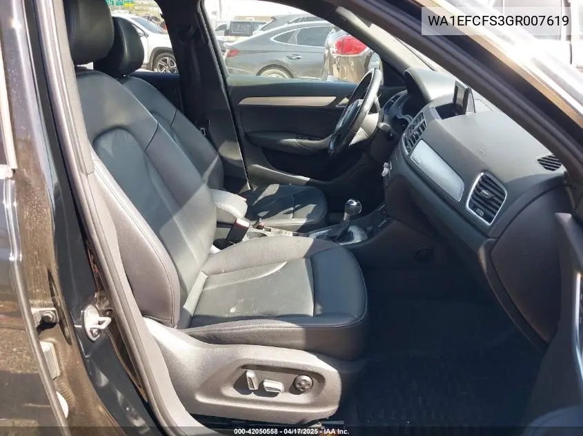 2016 Audi Q3 2.0T Premium Plus VIN: WA1EFCFS3GR007619 Lot: 42050558