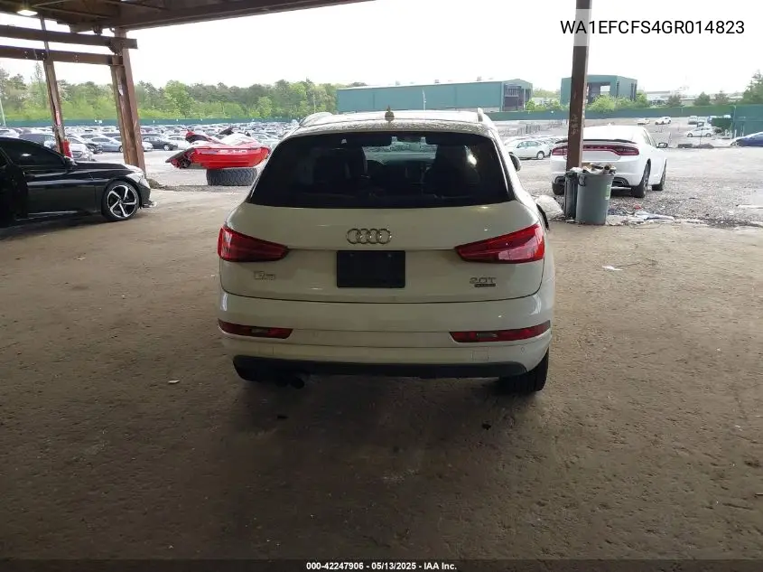 2016 Audi Q3 2.0T Premium Plus VIN: WA1EFCFS4GR014823 Lot: 42247906