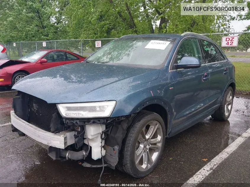 2016 Audi Q3 2.0T Premium Plus VIN: WA1GFCFS9GR001834 Lot: 42248193