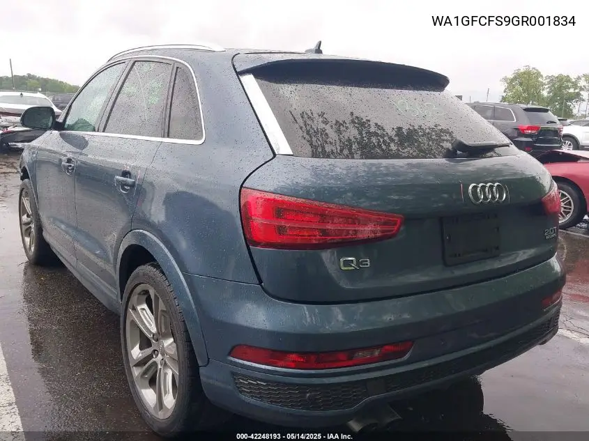 2016 Audi Q3 2.0T Premium Plus VIN: WA1GFCFS9GR001834 Lot: 42248193