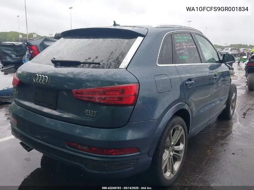 2016 Audi Q3 2.0T Premium Plus VIN: WA1GFCFS9GR001834 Lot: 42248193