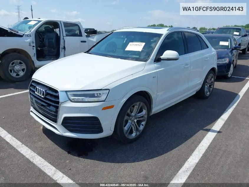2016 Audi Q3 2.0T Premium Plus VIN: WA1GFCFS9GR024143 Lot: 42248545