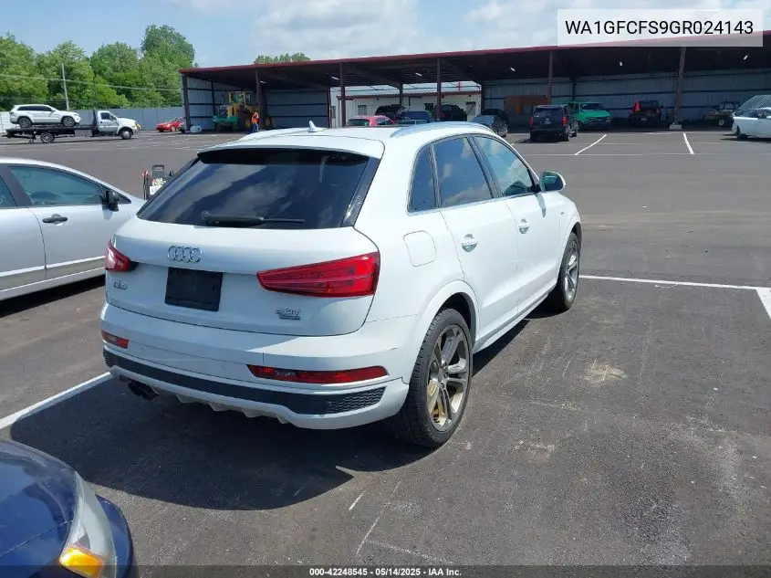 2016 Audi Q3 2.0T Premium Plus VIN: WA1GFCFS9GR024143 Lot: 42248545